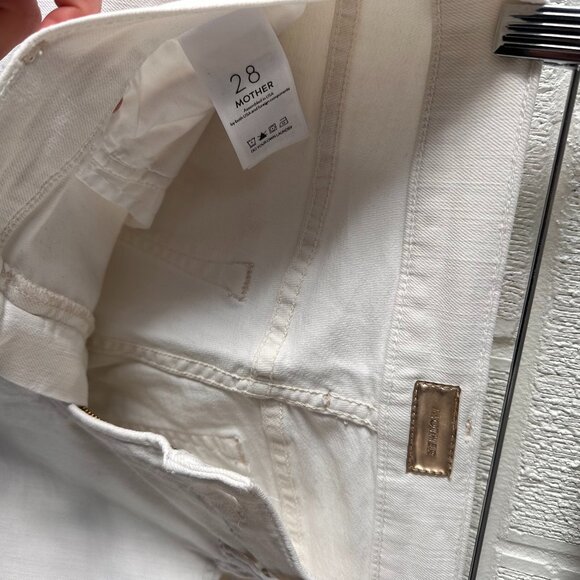 Mother The Rascal Ankle Snippet, White/Cream, 28 - Picture 12 of 14